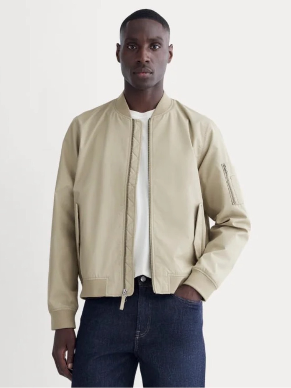 [NWT] Everlane - The Bomber Jacket - Trench Coat Khaki (Unisex)